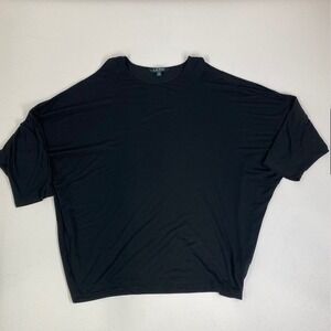 Lauren Ralph Lauren Cold Shoulder Top‎ Black Relaxed Fit T-Shirt Large